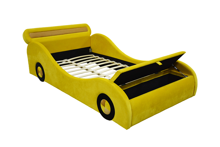 1421 Striking Yellow Car-Like Beds for Kids