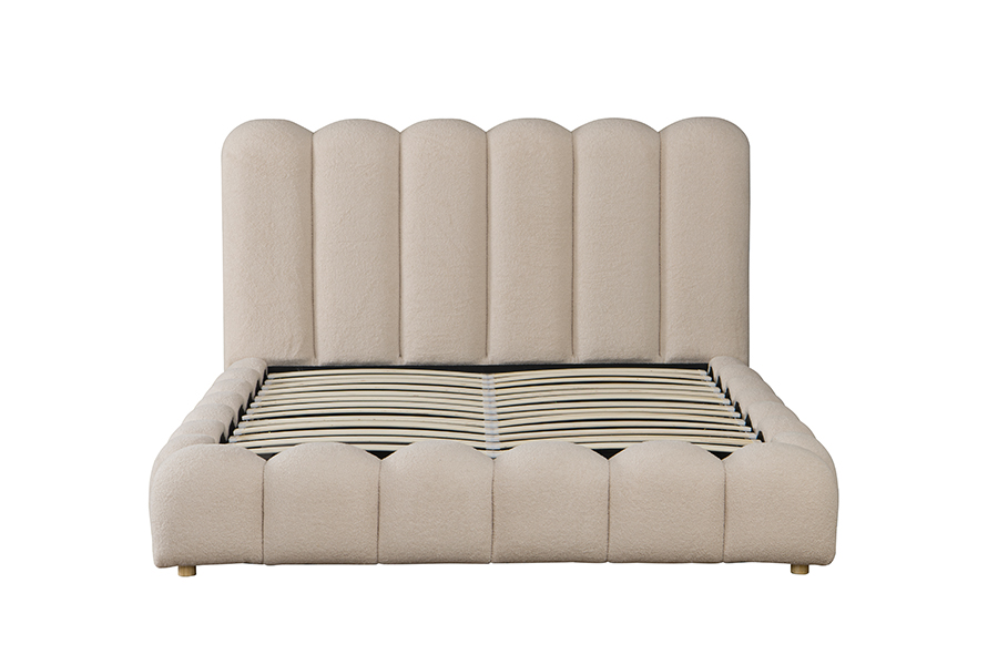 4878G Drawers Storage Petal-Shaped 3D Soft Padding Bed frame