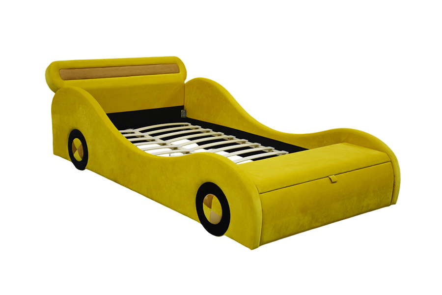 1421 Striking Yellow Car-Like Beds for Kids
