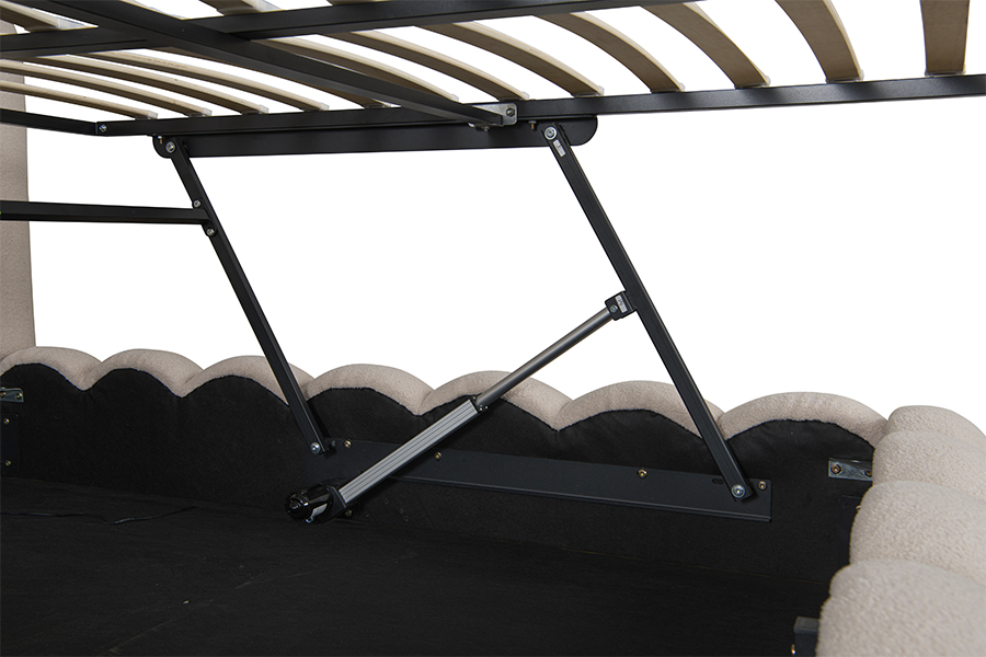 4878G Drawers Storage Petal-Shaped 3D Soft Padding Bed frame