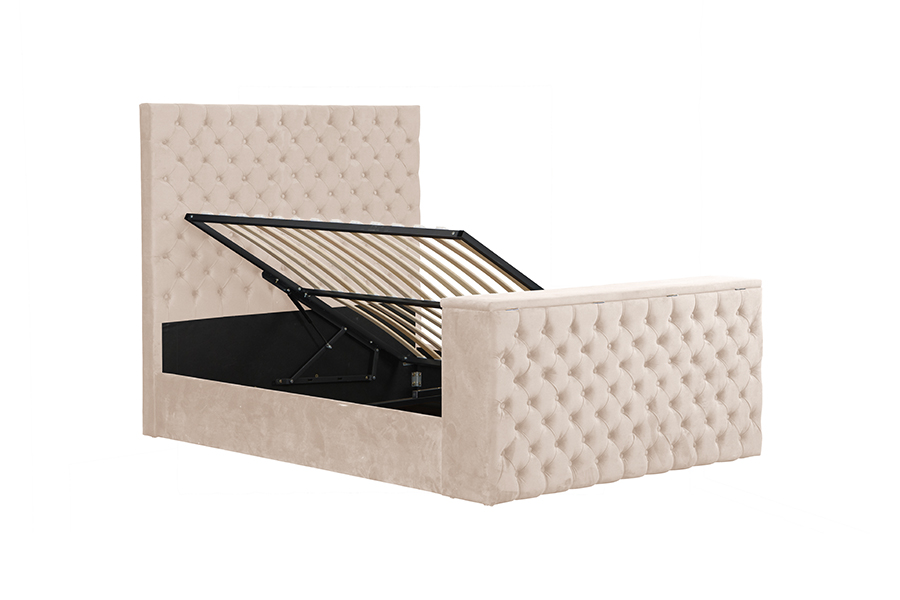 4652BG Liftable TV Stand Motor Bed for Small Bedrooms