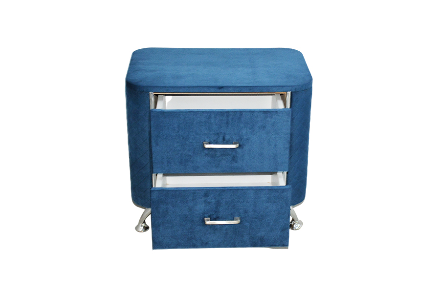 WSS954 Diamond Velvet Nightstand/ Bed Table