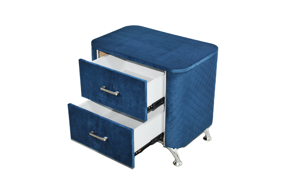 WSS954 Diamond Velvet Nightstand/ Bed Table