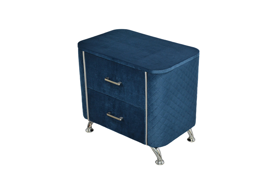 WSS954 Diamond Velvet Nightstand/ Bed Table