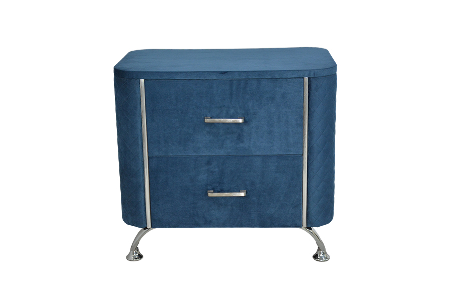 WSS954 Diamond Velvet Nightstand/ Bed Table