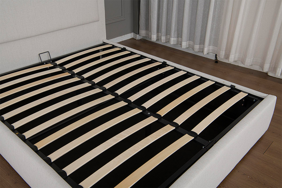 5018G Durable and Easy to assemble Upholstered Hydraulic Storage Bed Frame