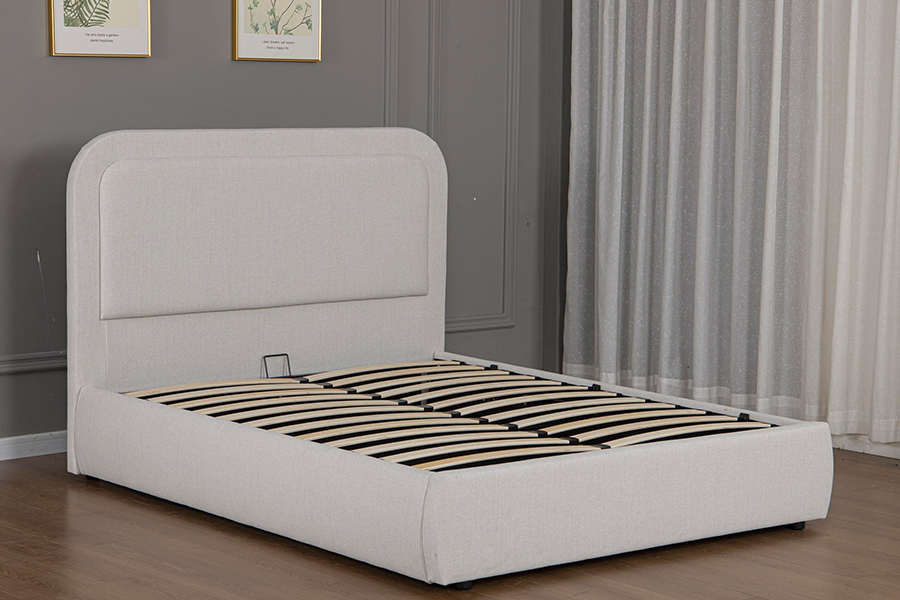 5018G Durable and Easy to assemble Upholstered Hydraulic Storage Bed Frame