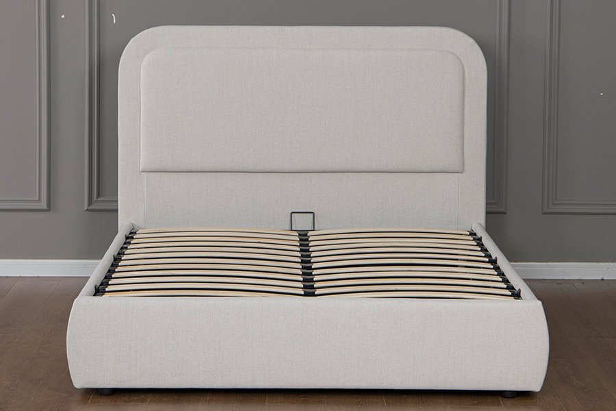 5018G Durable and Easy to assemble Upholstered Hydraulic Storage Bed Frame