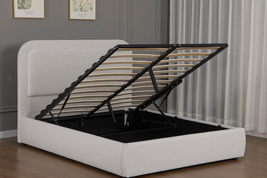 5018G Durable and Easy to assemble Upholstered Hydraulic Storage Bed Frame