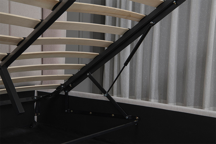 5001G Good quality PU Leather Upholstered Hydraulic Storage Bed Frame