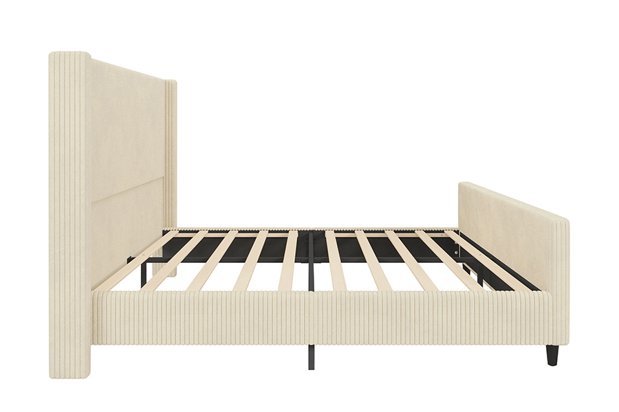 N12 Adjustable Wingback Easy to disassemble Upholstered Bed Frame