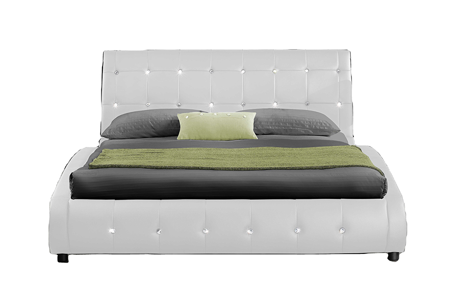 1144 Solid wood structure Diamond decoration Upholstered Bed