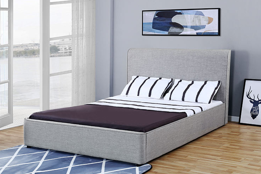 1323 Soft and Wooden Frame Trundle Bunk Upholstered Bed Frame