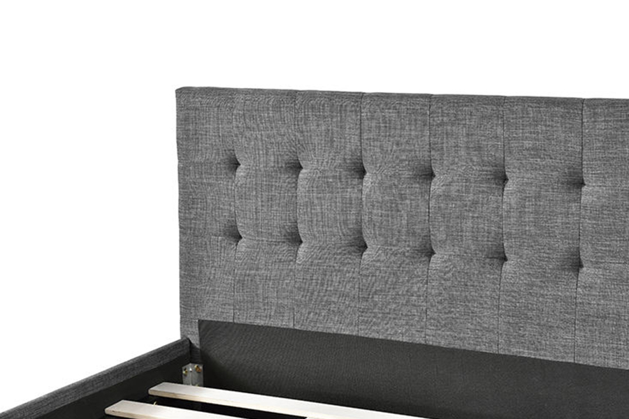 1257 Modern Panel Style Decoration Upholstered Bed