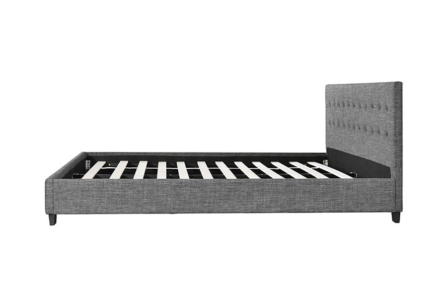 1257 Modern Panel Style Decoration Upholstered Bed