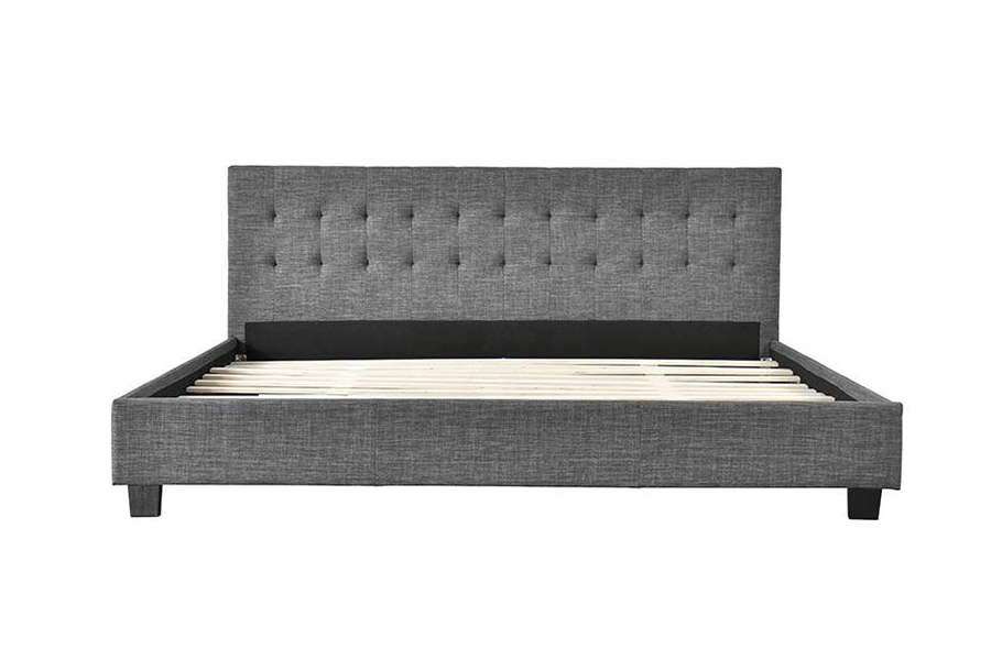 1257 Modern Panel Style Decoration Upholstered Bed