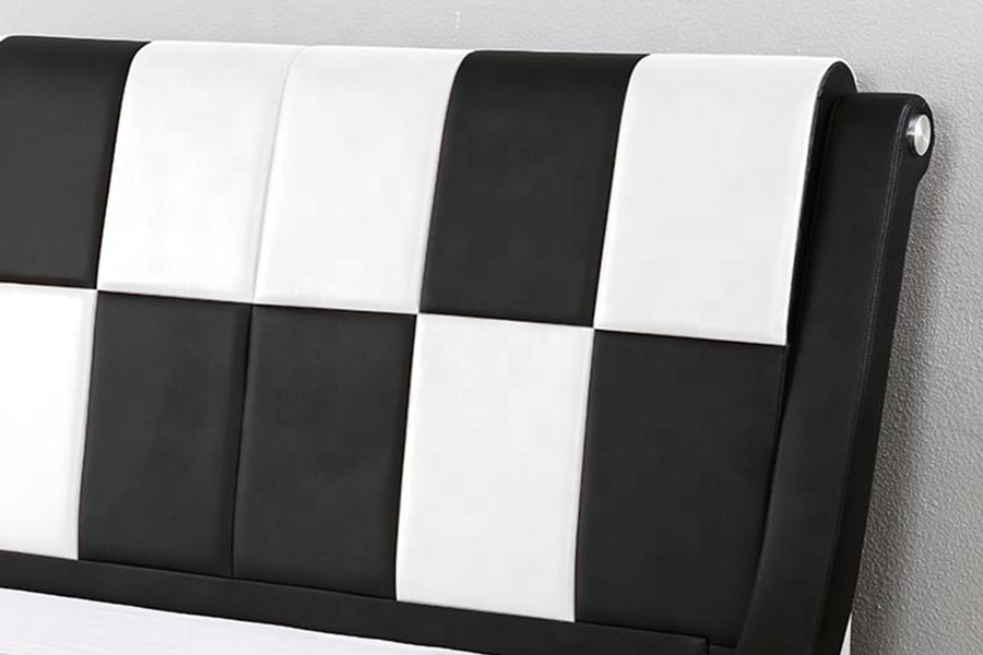 1443  Double king Size PU Synthetic Leather  Upholstered Bed