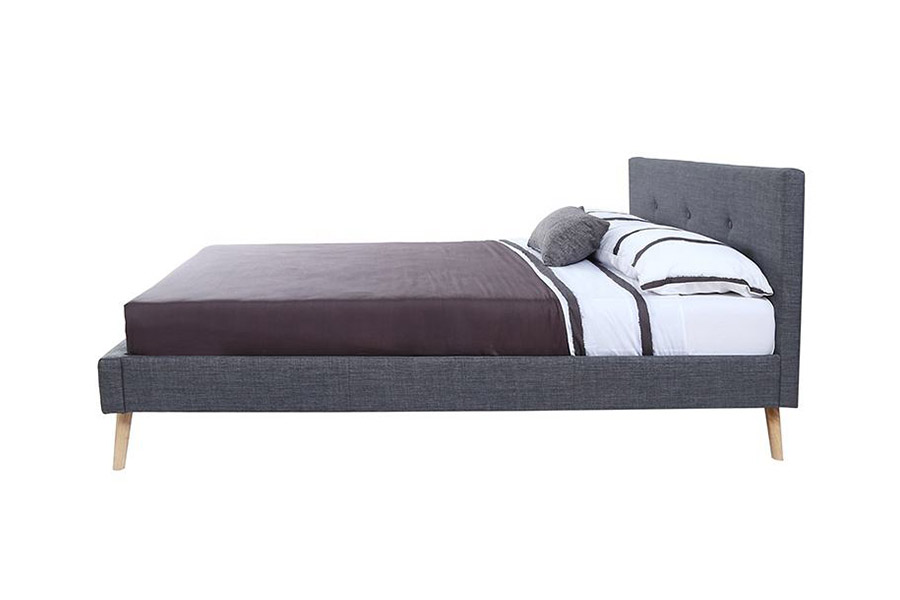 1368 Stylish Scandinavian Design Upholstered Bed