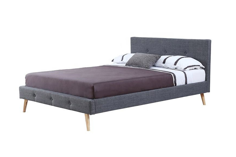 1368 Stylish Scandinavian Design Upholstered Bed