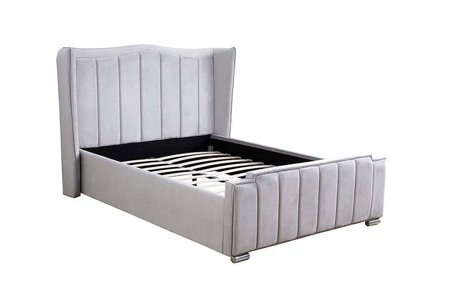1562 Quality Velvet Upholstered Upholstered Bed