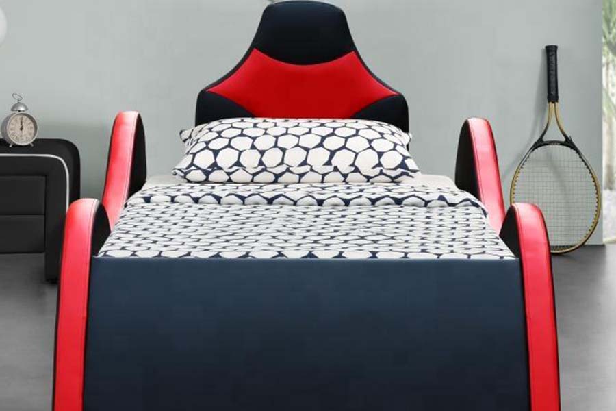 1497 S-shape Super Racing Car Style Car Beds for Kids