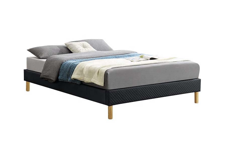 1469 High Bed with PU Fabric Upholstered Bed