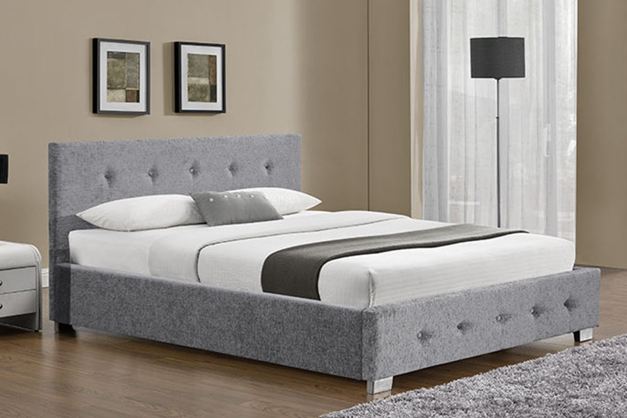 1191G Fabric Ottoman King-Size Upholstered Storage Bed Frame