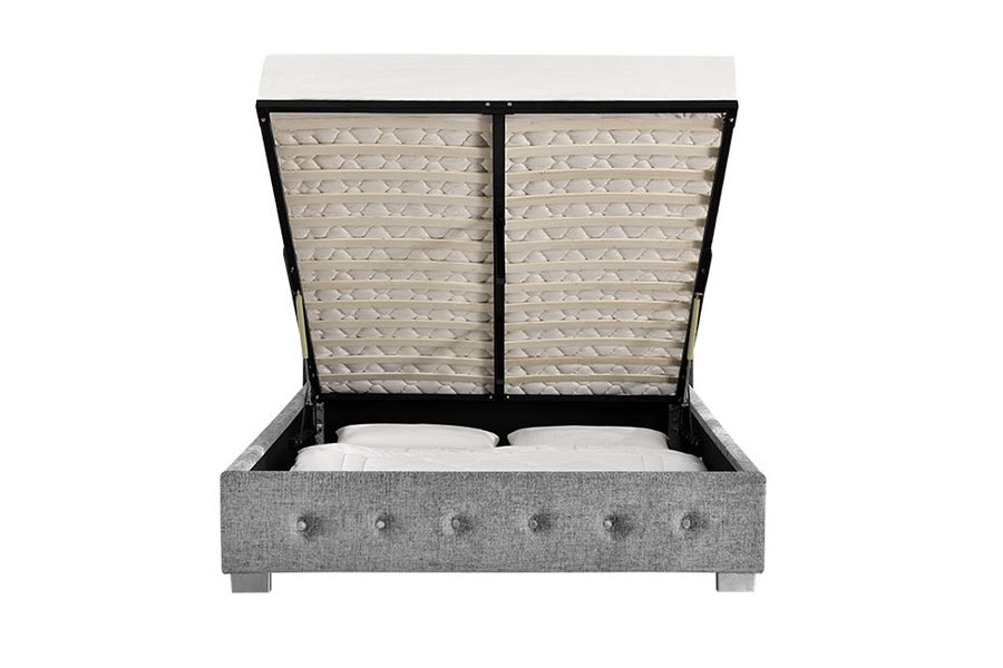 1191G Fabric Ottoman King-Size Upholstered Storage Bed Frame